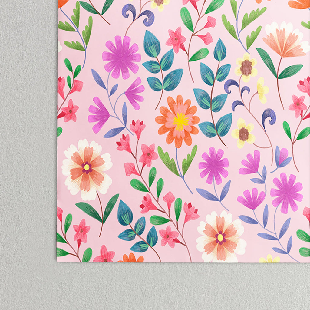 Pimlada Phuapradit Ditsy Floral Pink Poster