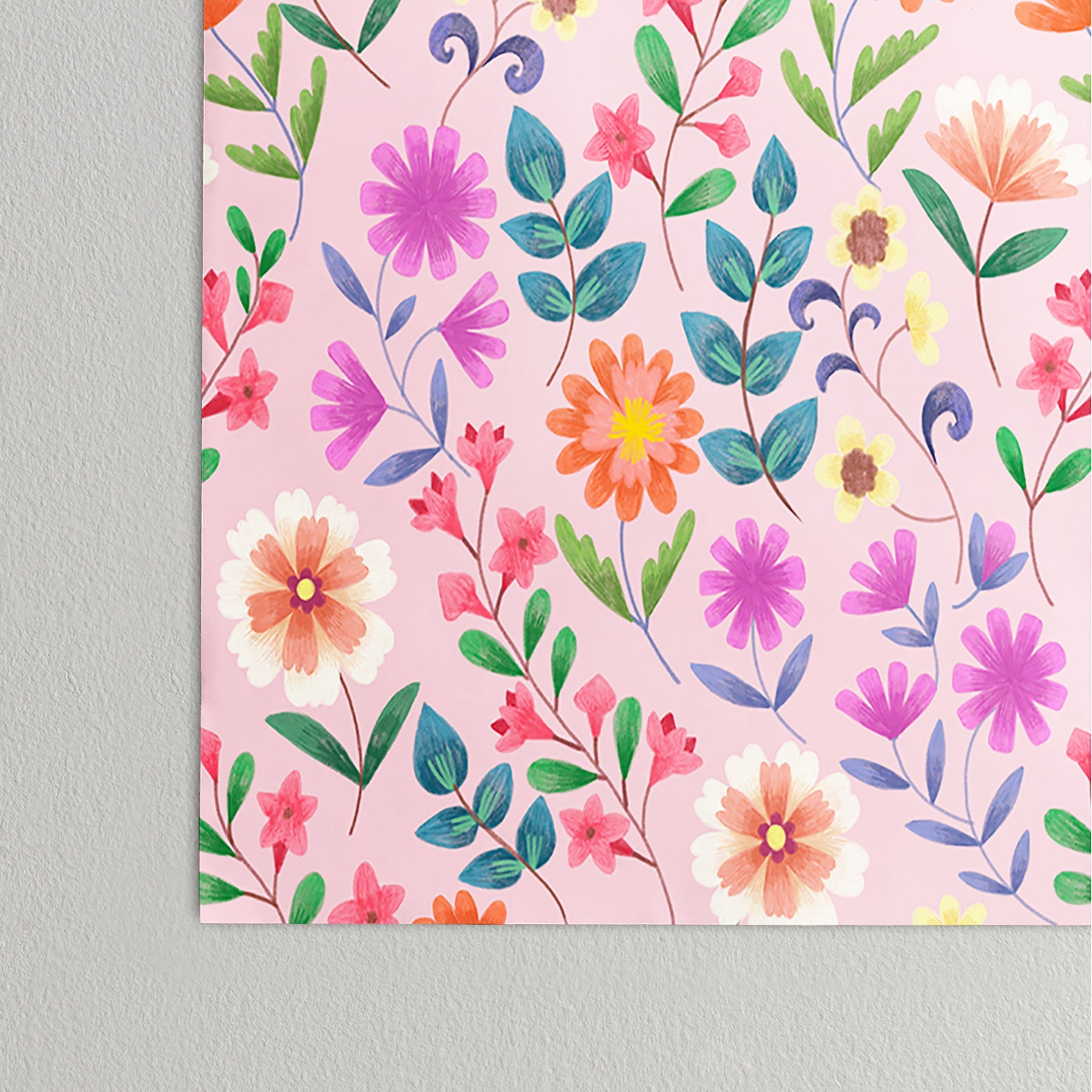 Pimlada Phuapradit Ditsy Floral Pink Poster