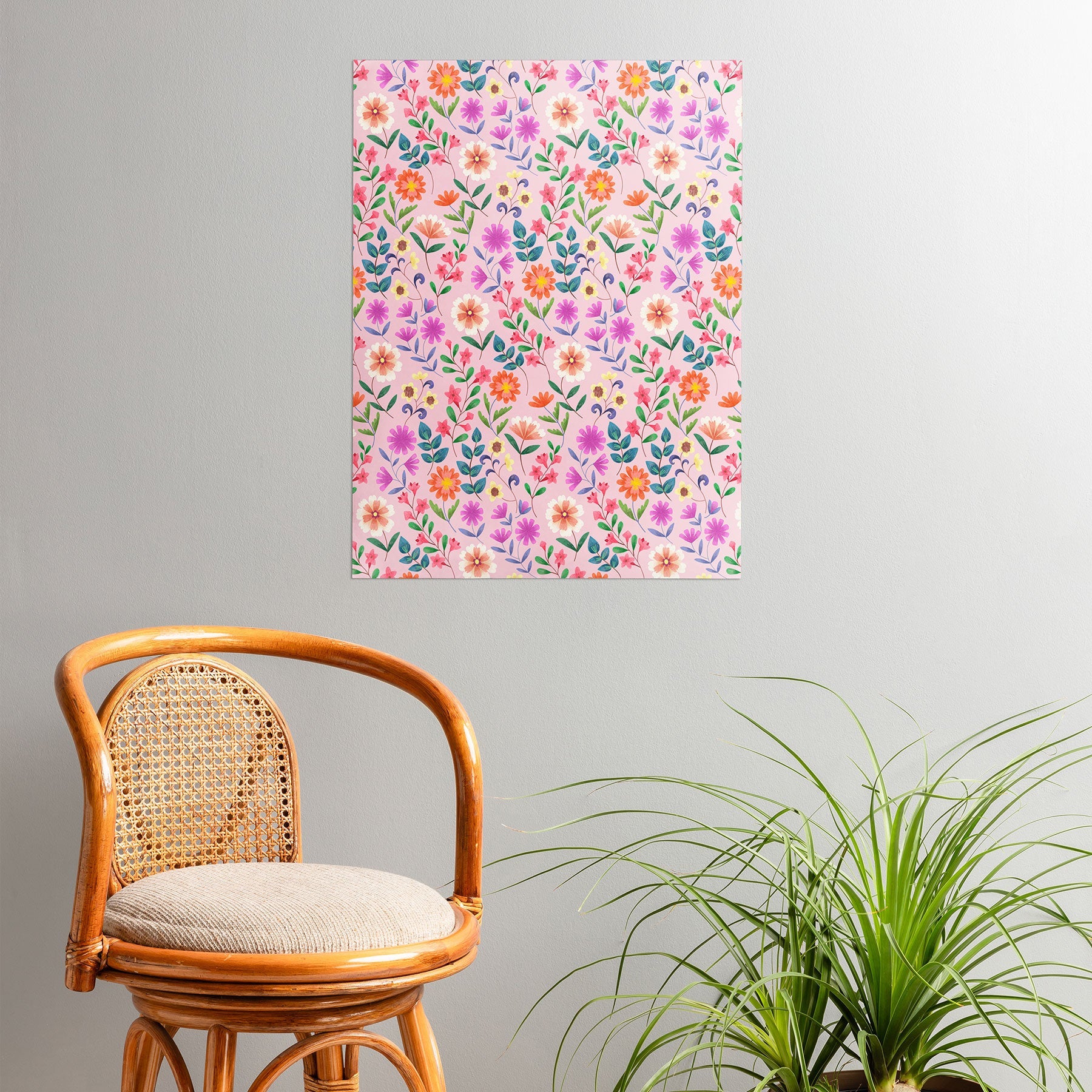 Pimlada Phuapradit Ditsy Floral Pink Poster