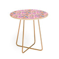 Pimlada Phuapradit Ditsy Floral Pink Round Side Table