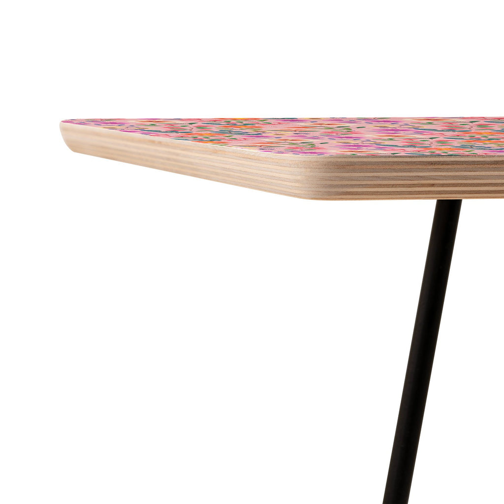 Pimlada Phuapradit Ditsy Floral Pink Side Table