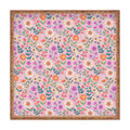 Pimlada Phuapradit Ditsy Floral Pink Square Tray