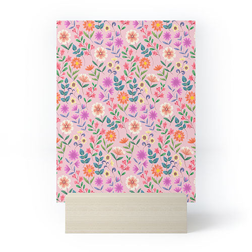 Pimlada Phuapradit Ditsy Floral Pink Mini Art Print