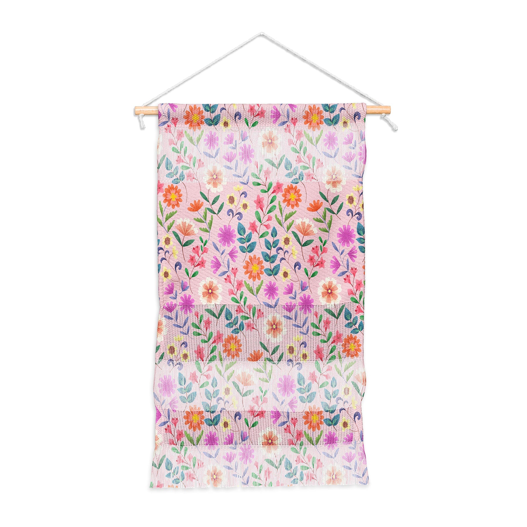 Pimlada Phuapradit Ditsy Floral Pink Wall Hanging Portrait