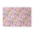 Pimlada Phuapradit Ditsy Floral Pink Welcome Mat