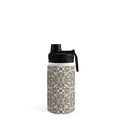 Pimlada Phuapradit Floral Tiles Gray Water Bottle