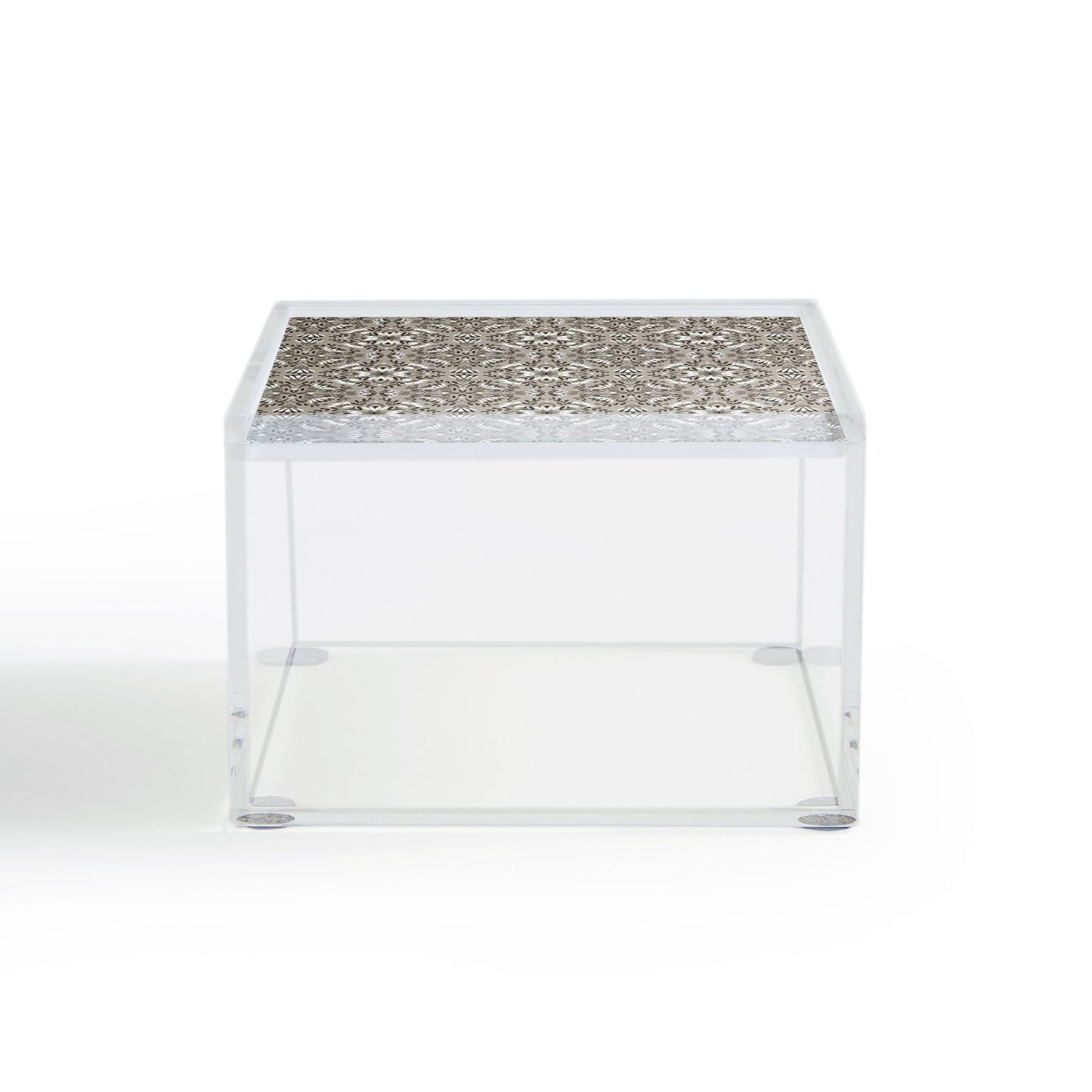 Pimlada Phuapradit Floral Tiles Gray Acrylic Box