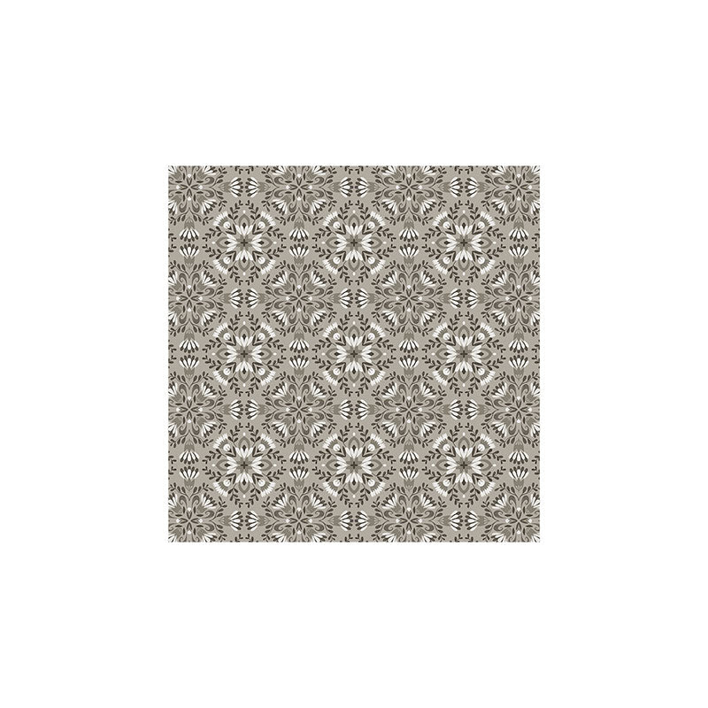 Pimlada Phuapradit Floral Tiles Gray Art Print