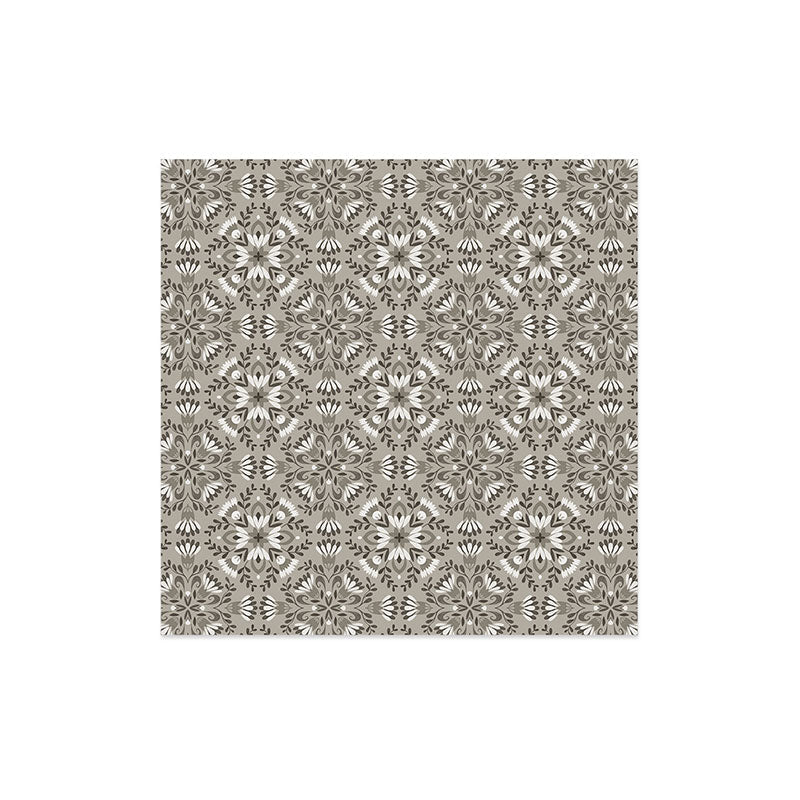 Pimlada Phuapradit Floral Tiles Gray Art Print