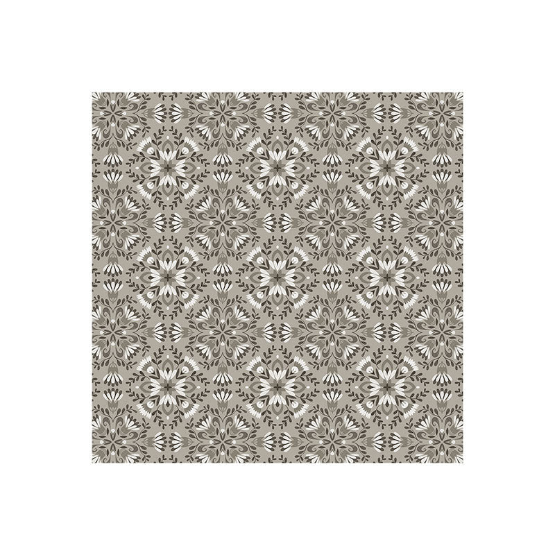 Pimlada Phuapradit Floral Tiles Gray Art Print