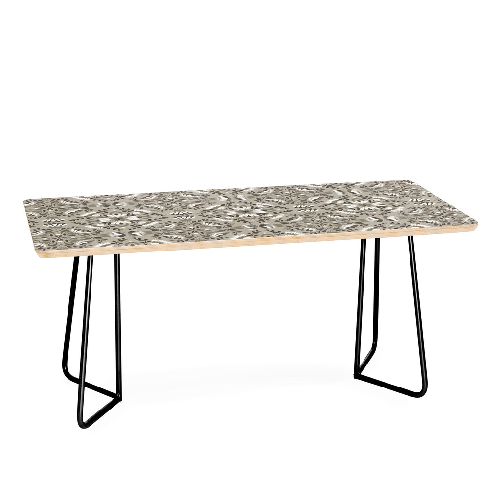 Pimlada Phuapradit Floral Tiles Gray Coffee Table