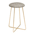 Pimlada Phuapradit Floral Tiles Gray Counter Stool