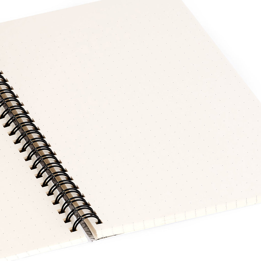 Pimlada Phuapradit Floral Tiles Gray Spiral Notebook