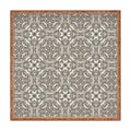 Pimlada Phuapradit Floral Tiles Gray Square Tray