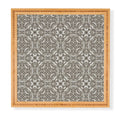 Pimlada Phuapradit Floral Tiles Gray Framed Wall Art