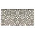 Pimlada Phuapradit Floral Tiles Gray Desk Mat