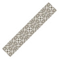 Pimlada Phuapradit Floral Tiles Gray Table Runner