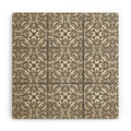 Pimlada Phuapradit Floral Tiles Gray Wood Wall Mural
