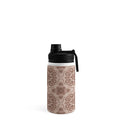 Pimlada Phuapradit Floral Tiles Light Brown Water Bottle