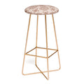 Pimlada Phuapradit Floral Tiles Light Brown Bar Stool