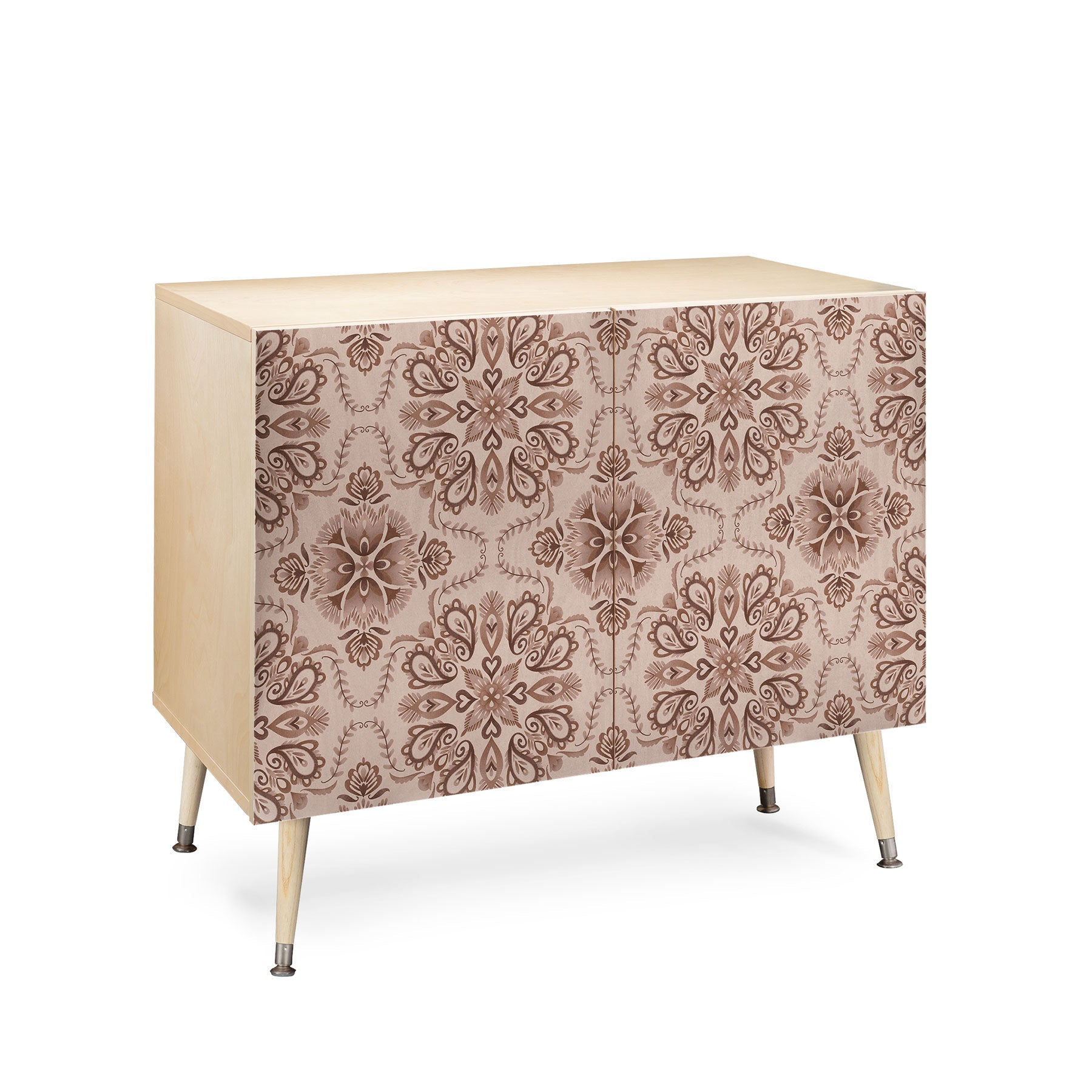 Pimlada Phuapradit Floral Tiles Light Brown Credenza