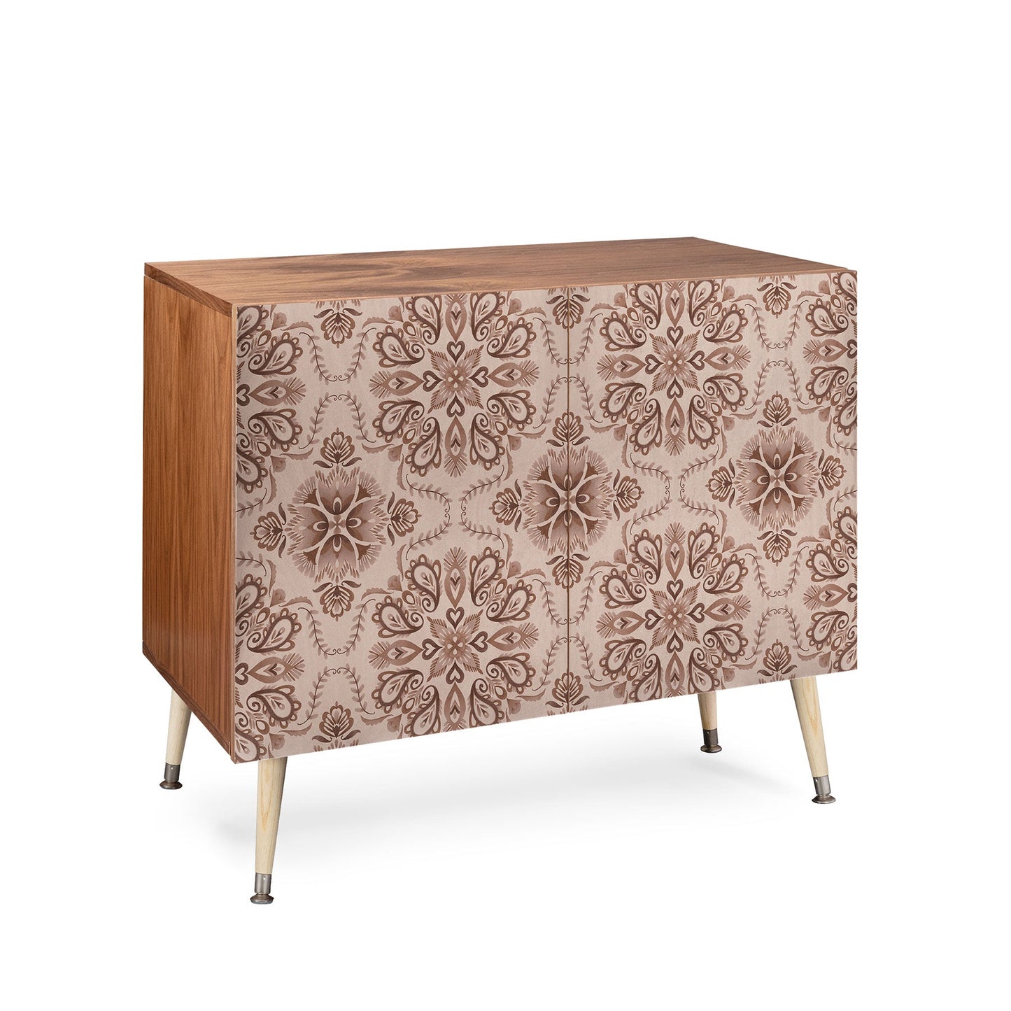 Pimlada Phuapradit Floral Tiles Light Brown Credenza