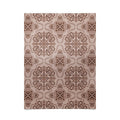 Pimlada Phuapradit Floral Tiles Light Brown Poster