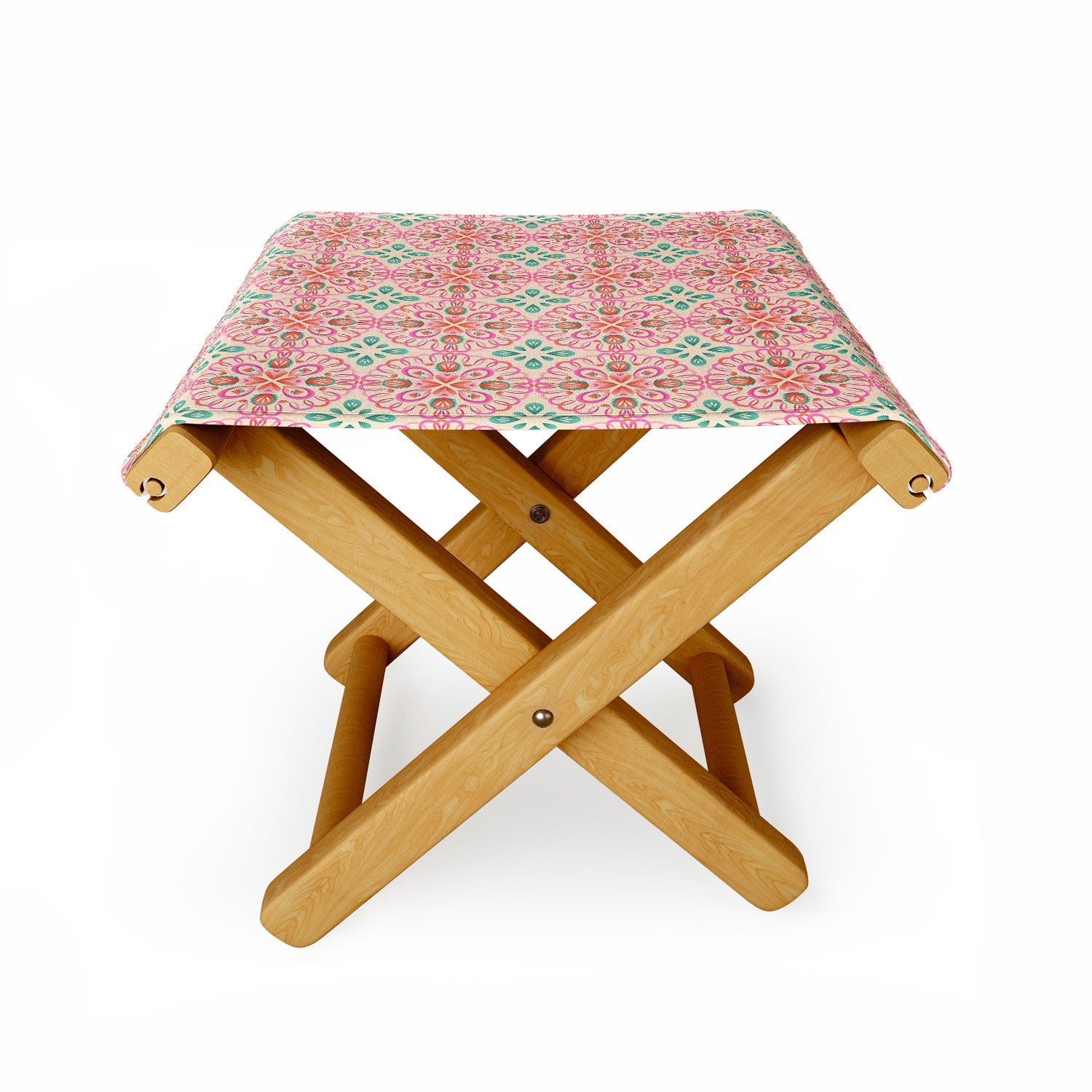 Pimlada Phuapradit Mandala tile 4 Folding Stool