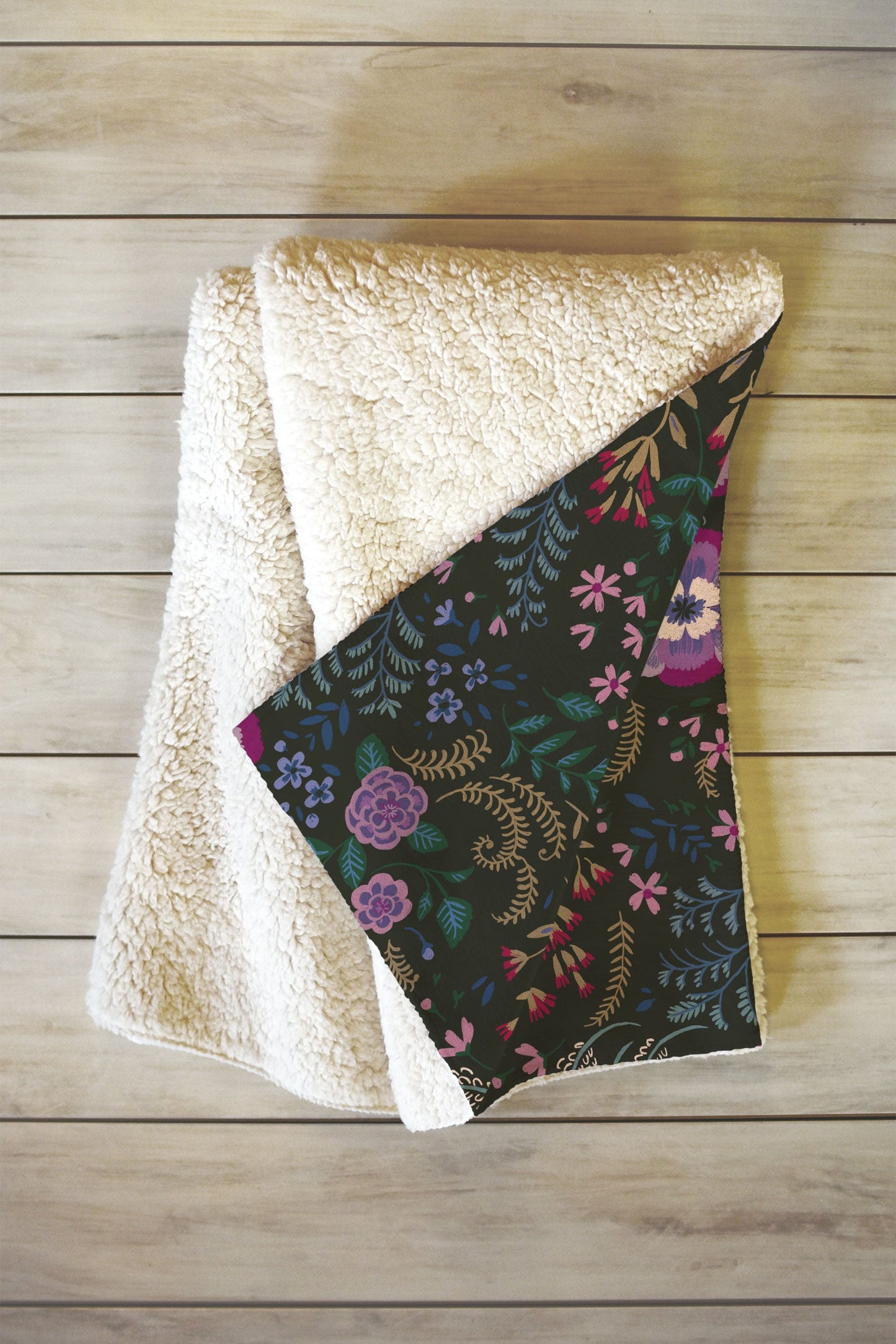 Pimlada Phuapradit Misty Willow Fleece Throw Blanket