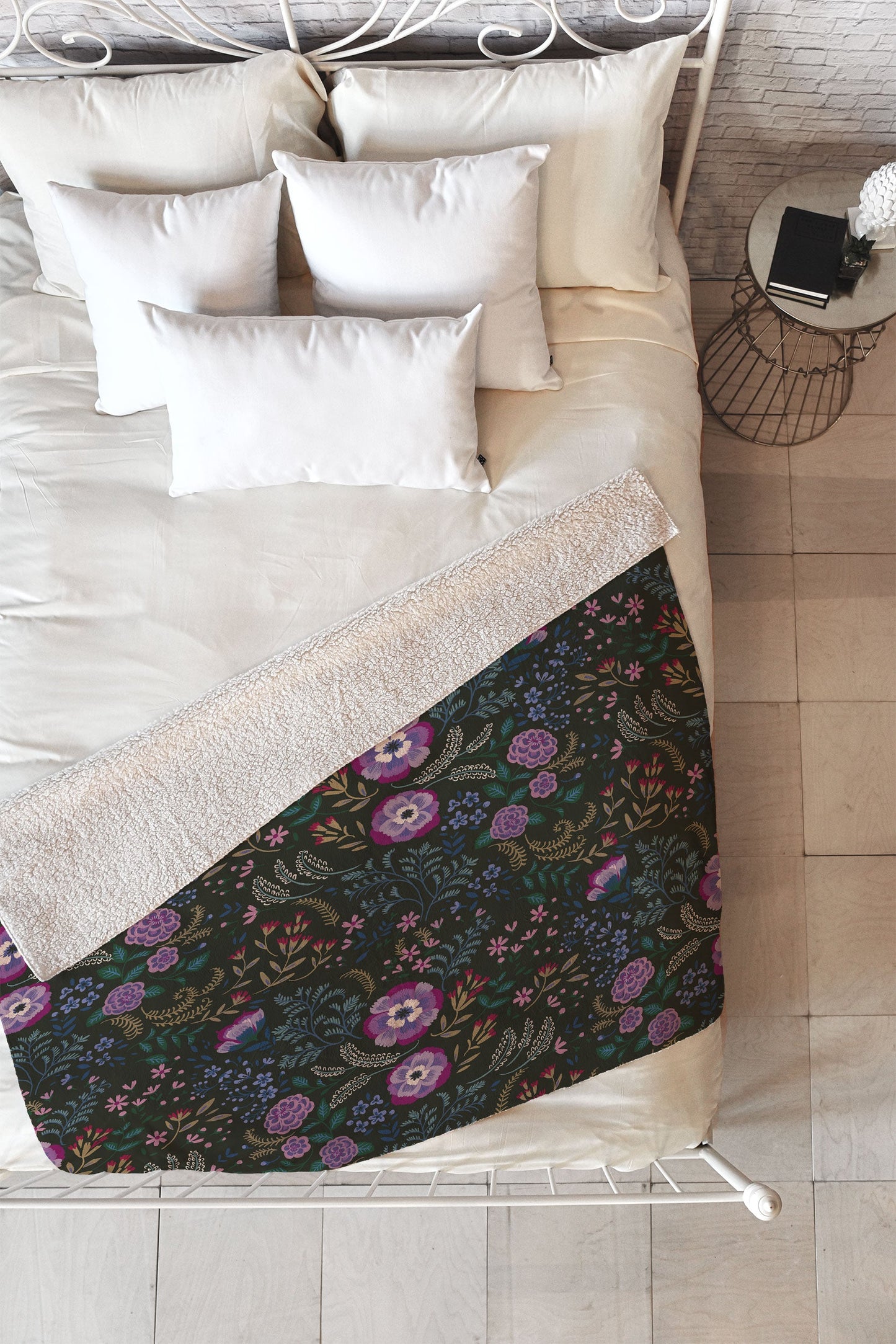 Pimlada Phuapradit Misty Willow Fleece Throw Blanket