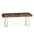Pimlada Phuapradit Paisley Floral Tiles Brown Bench