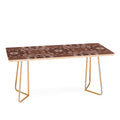 Pimlada Phuapradit Paisley Floral Tiles Brown Coffee Table