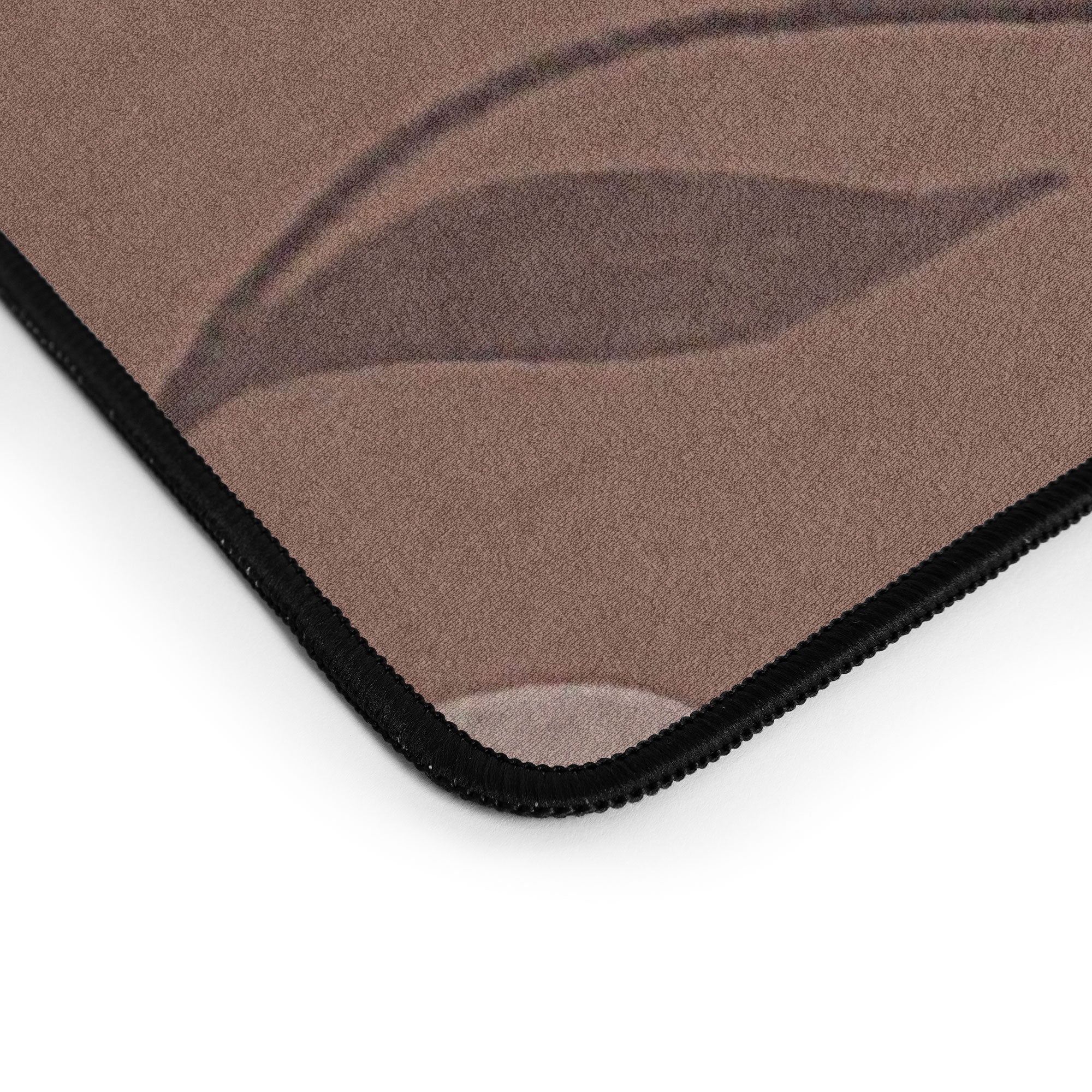 Pimlada Phuapradit Paisley Floral Tiles Brown Desk Mat