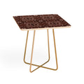 Pimlada Phuapradit Paisley Floral Tiles Brown Side Table