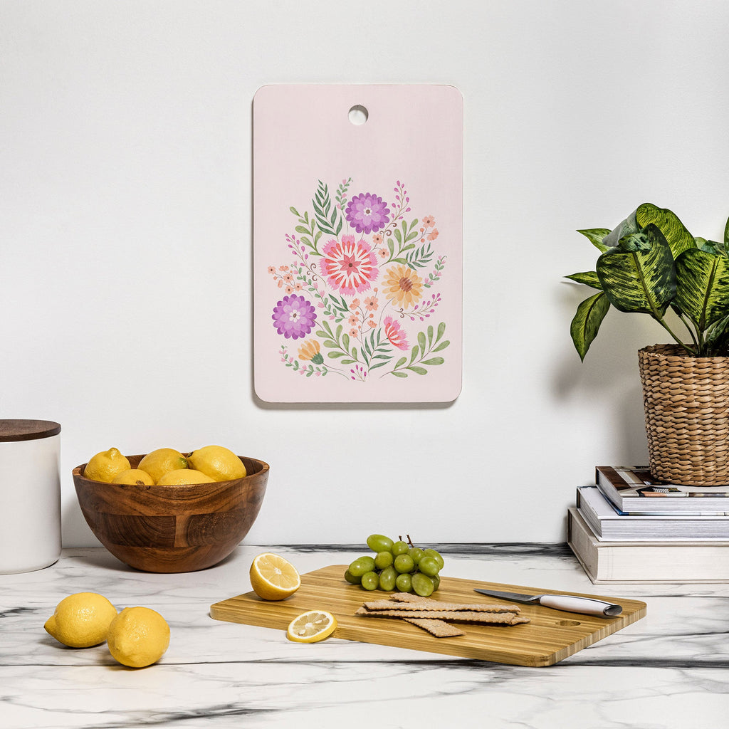 Pimlada Phuapradit Wild Bouquet 1 Cutting Board Rectangle
