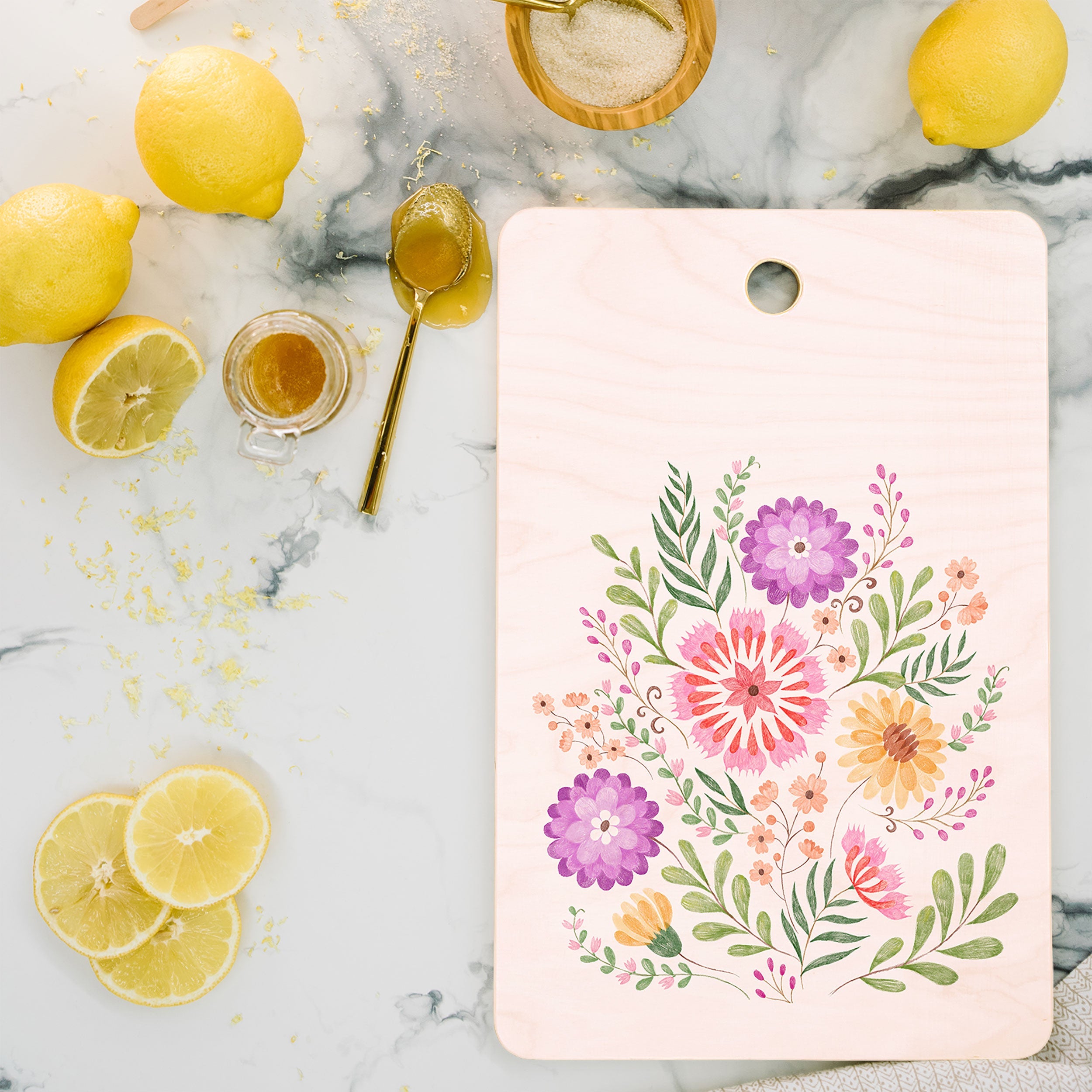 Pimlada Phuapradit Wild Bouquet 1 Cutting Board Rectangle