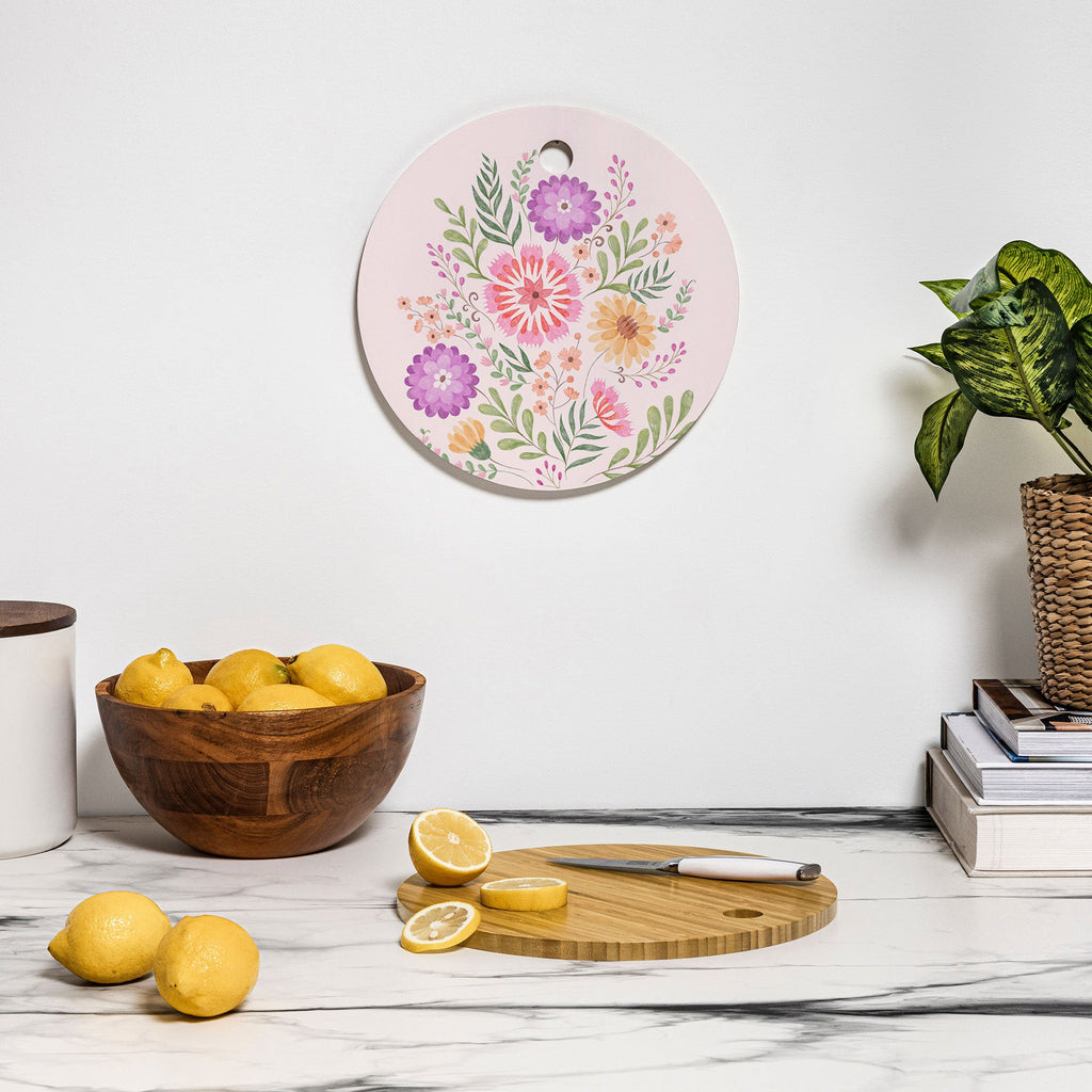 Pimlada Phuapradit Wild Bouquet 1 Cutting Board Round