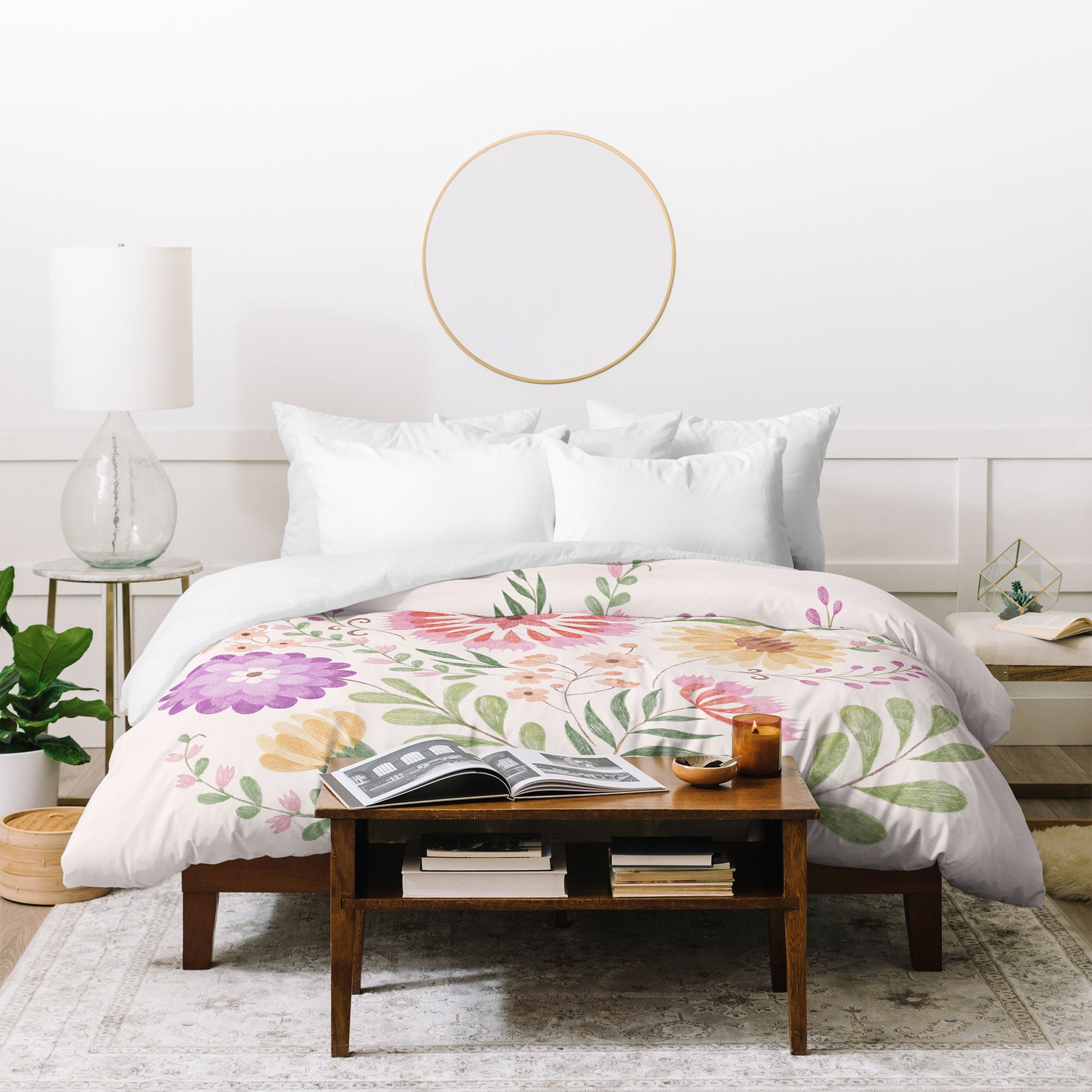 Pimlada Phuapradit Wild Bouquet 1 Duvet Cover