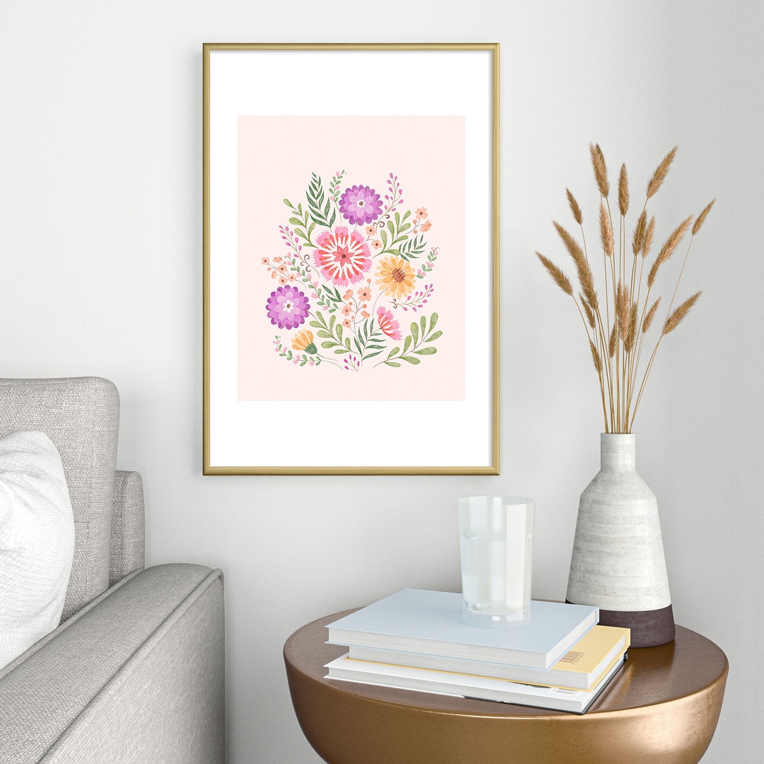Pimlada Phuapradit Wild Bouquet 1 Metal Framed Art Print