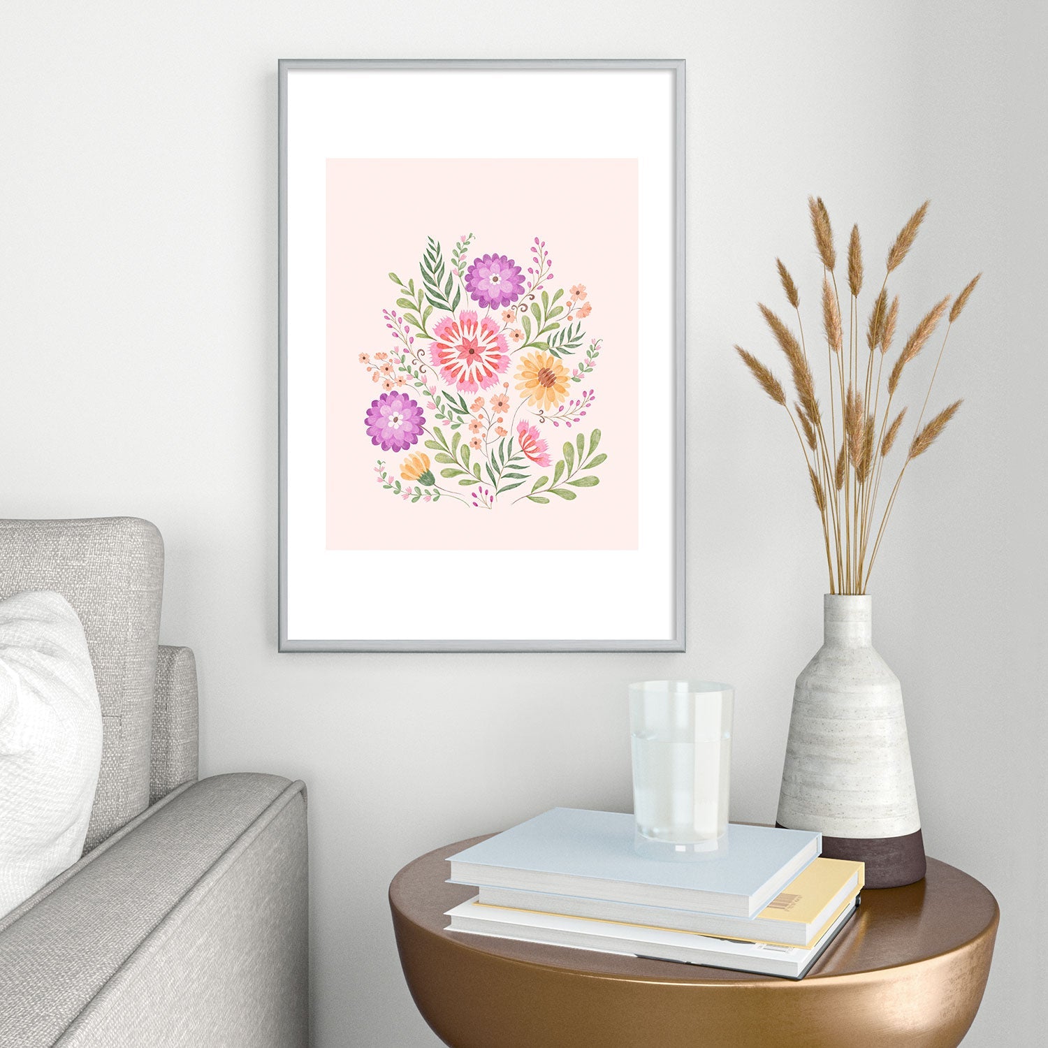 Pimlada Phuapradit Wild Bouquet 1 Metal Framed Art Print