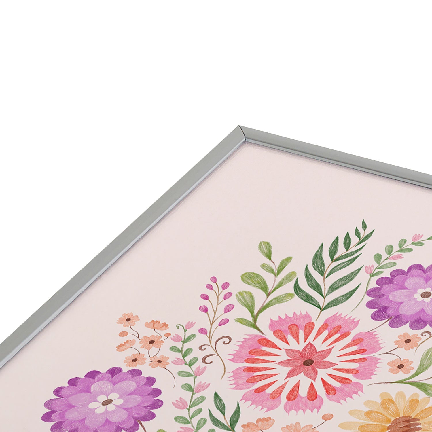 Pimlada Phuapradit Wild Bouquet 1 Square Metal Framed Art Print