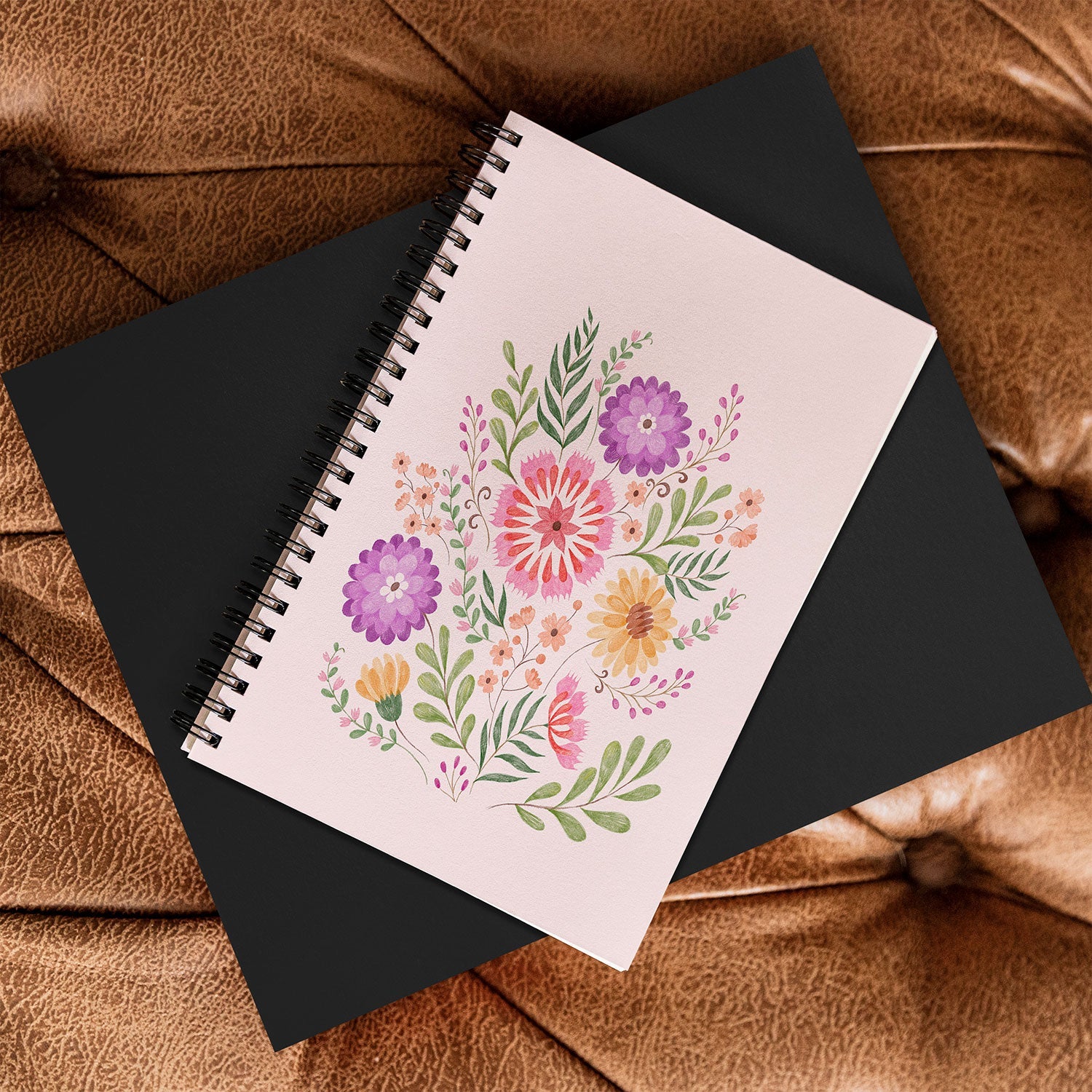 Pimlada Phuapradit Wild Bouquet 1 Spiral Notebook