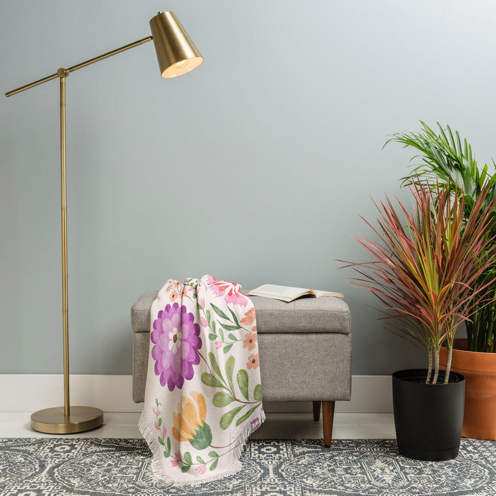 Pimlada Phuapradit Wild Bouquet 1 Throw Blanket
