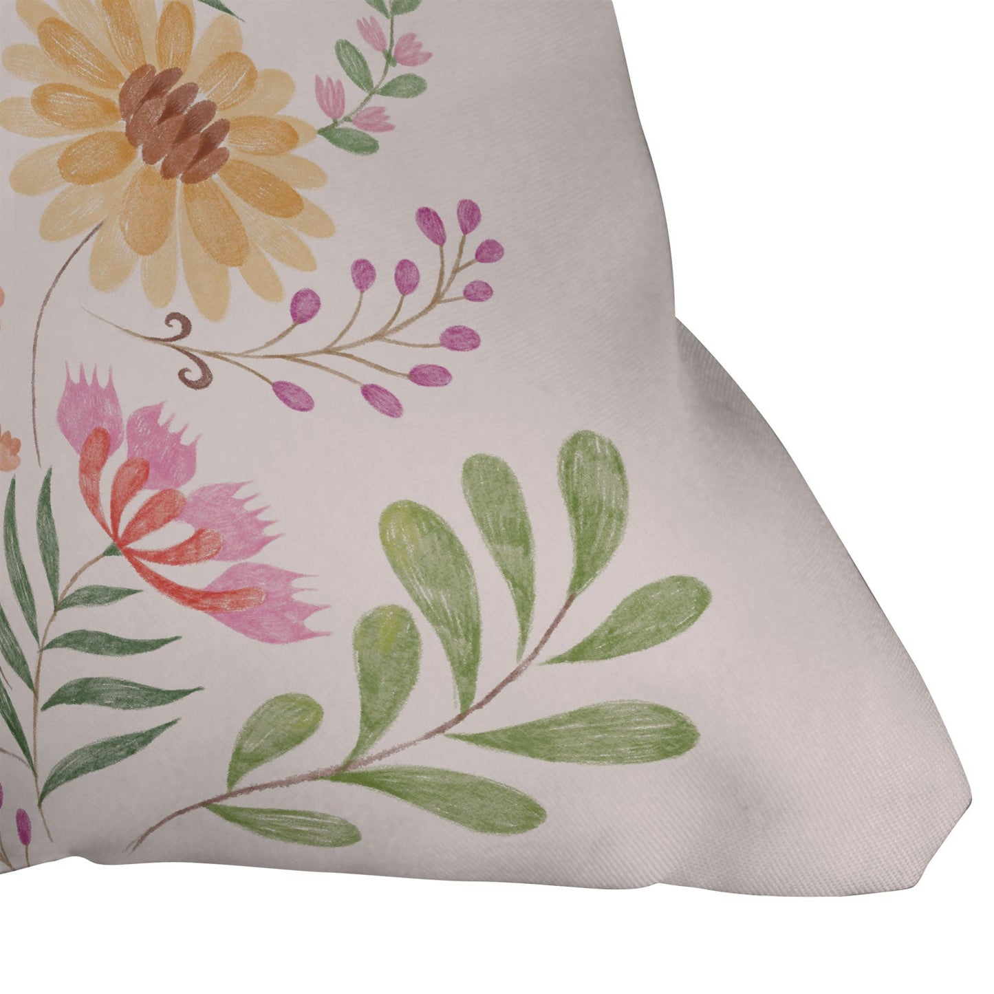 Pimlada Phuapradit Wild Bouquet 1 Outdoor Throw Pillow