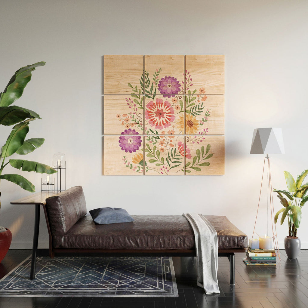Pimlada Phuapradit Wild Bouquet 1 Wood Wall Mural