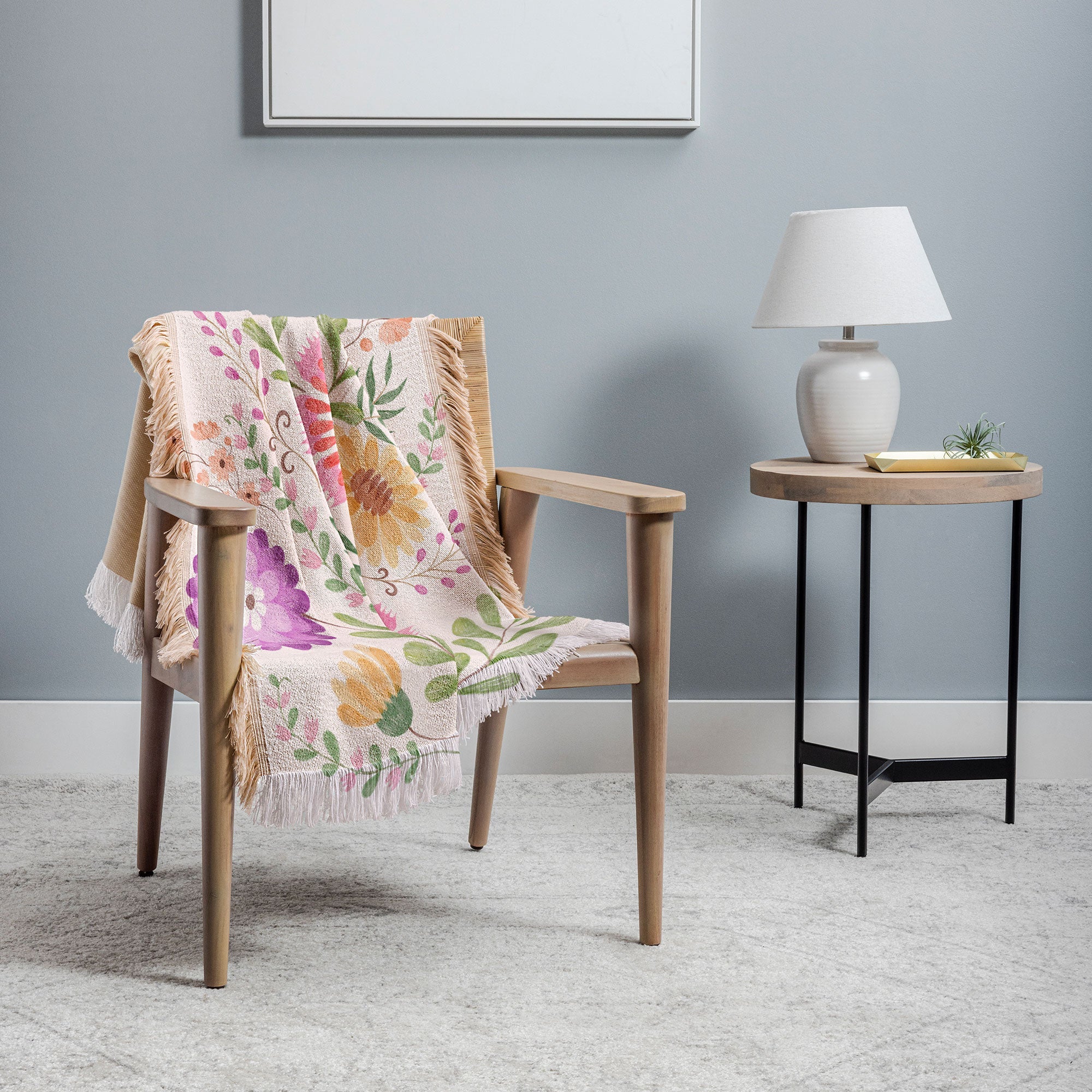 Pimlada Phuapradit Wild Bouquet 1 Throw Blanket