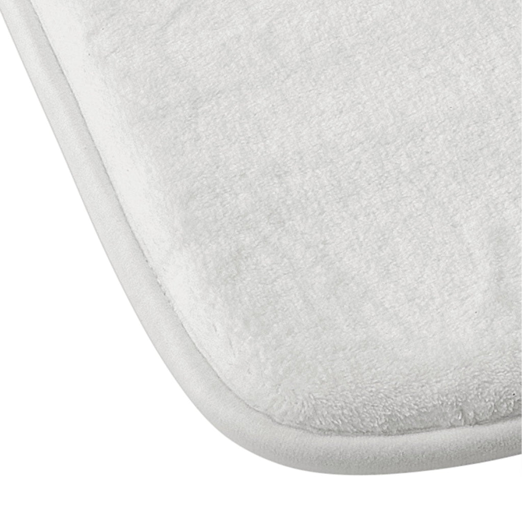 Pink Water Elegant black white swan Memory Foam Bath Mat