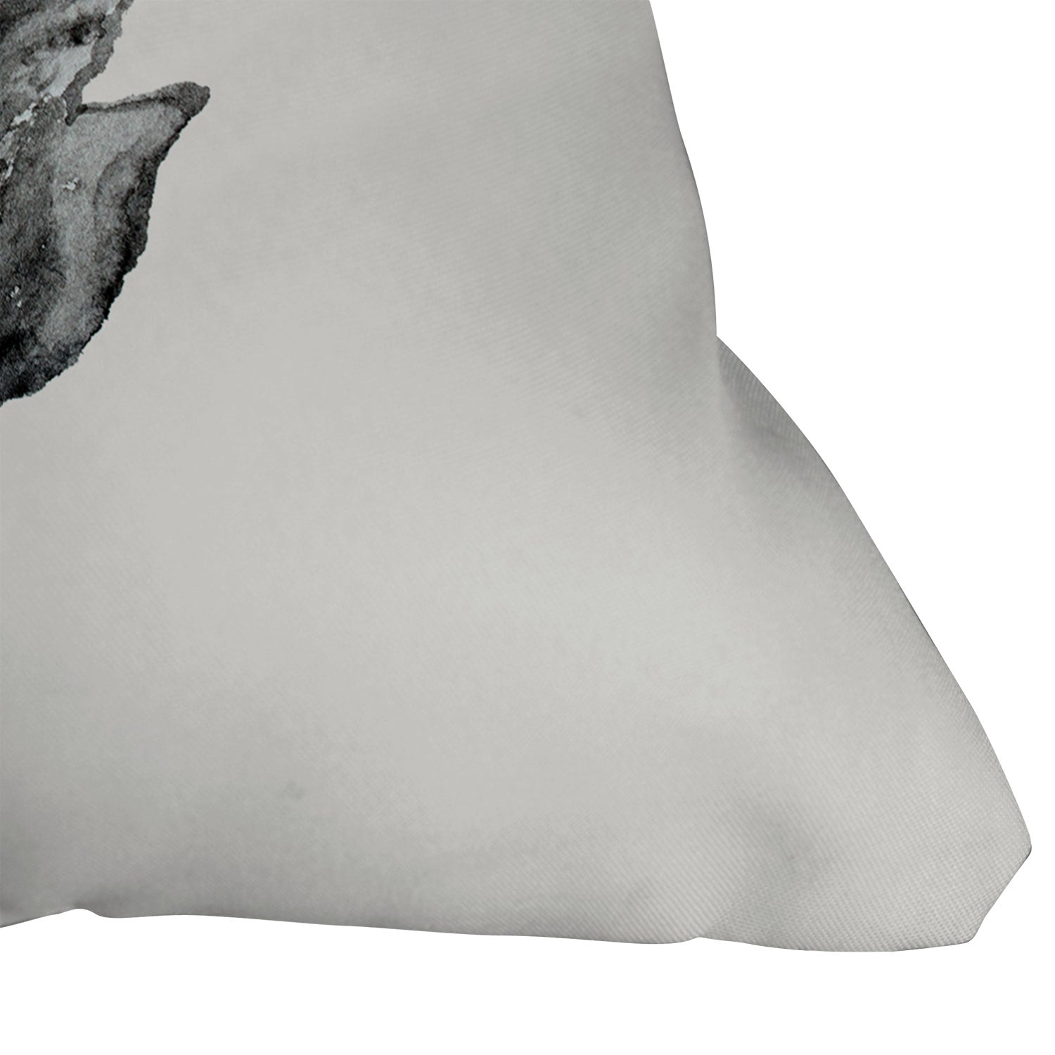 Pink Water Elegant black white swan Outdoor Throw Pillow