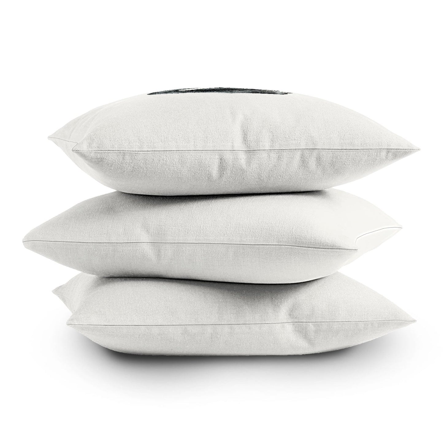 Pink Water Elegant black white swan Outdoor Throw Pillow