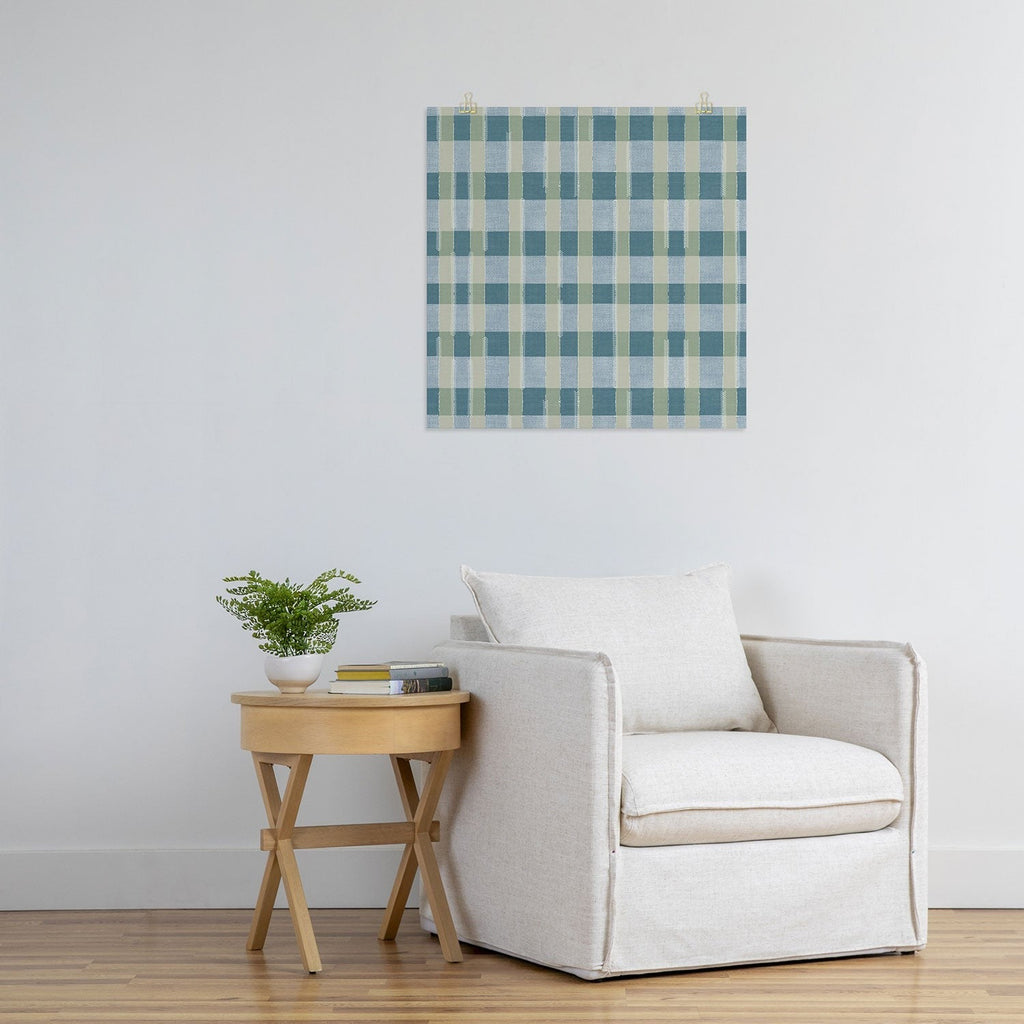 Marta Barragan Camarasa Country Style Checks Art Print